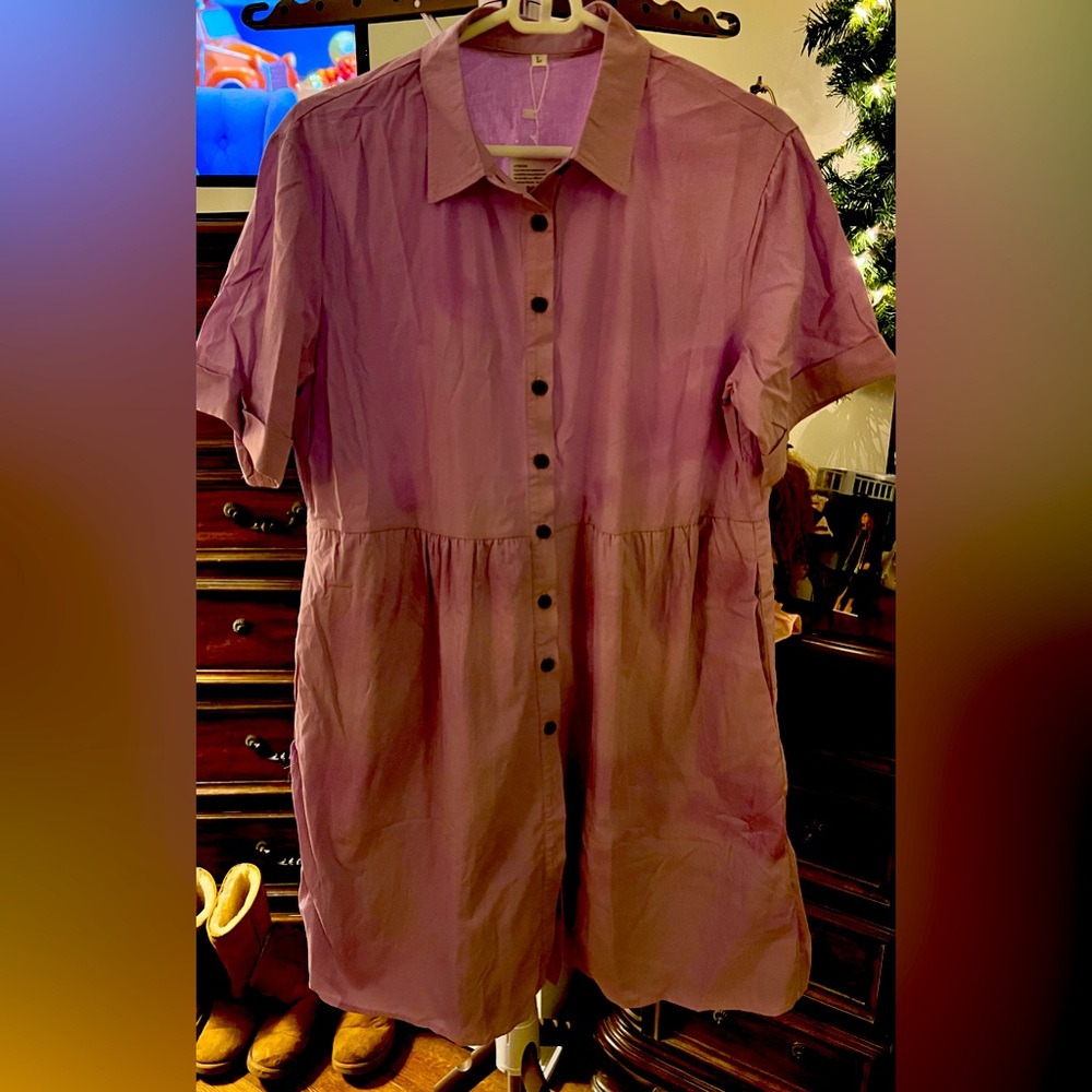 Lilac Babydoll dress Size L